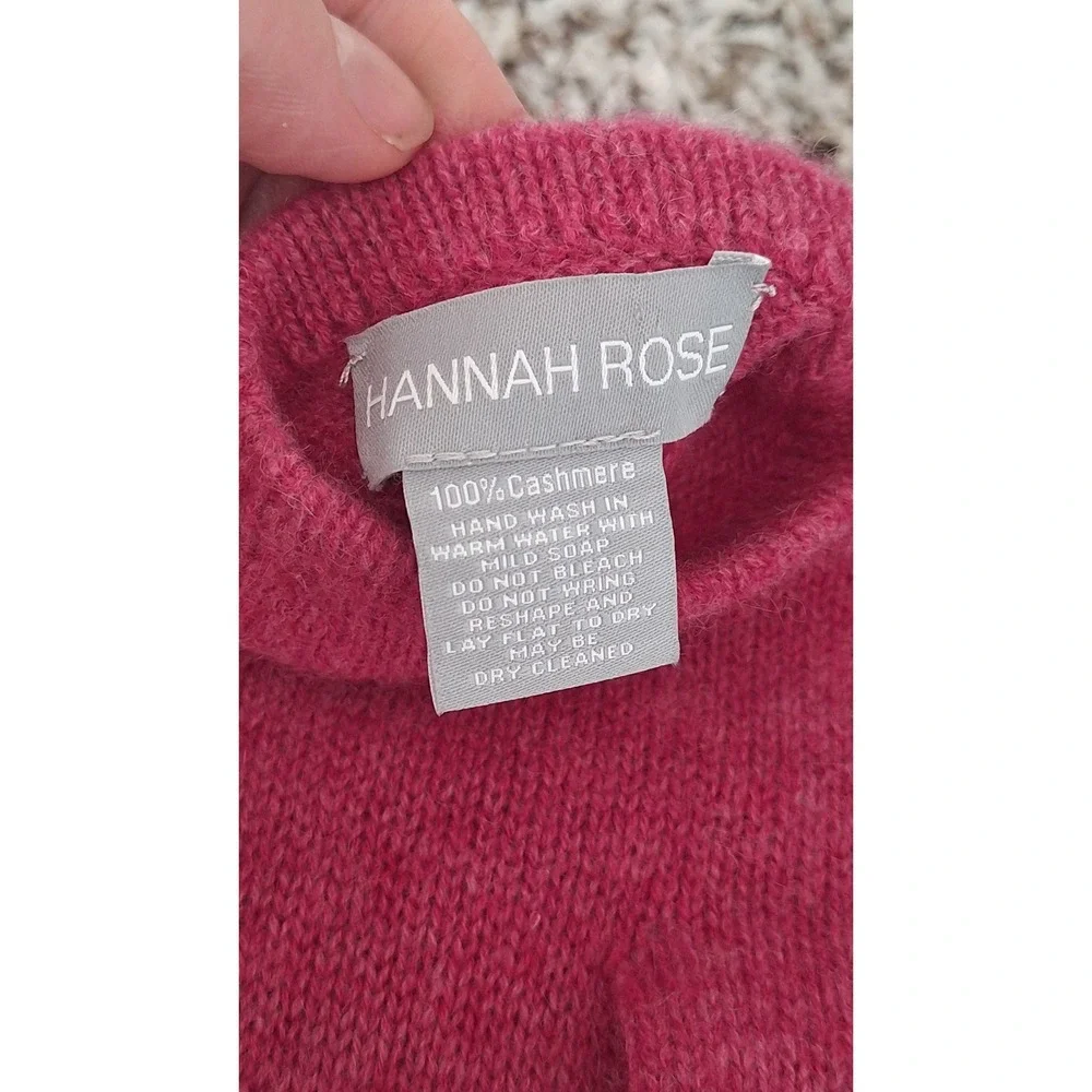 Hannah Rose Pink‎ Cashmere Gloves Women's